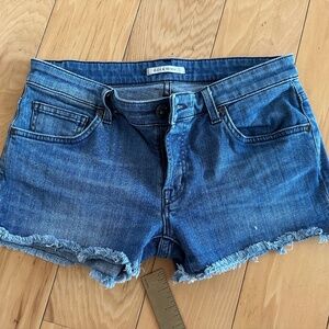 RICH & SKINNY | 29 | Denim Frayed Medium Wash Cut Off Denim Shorts